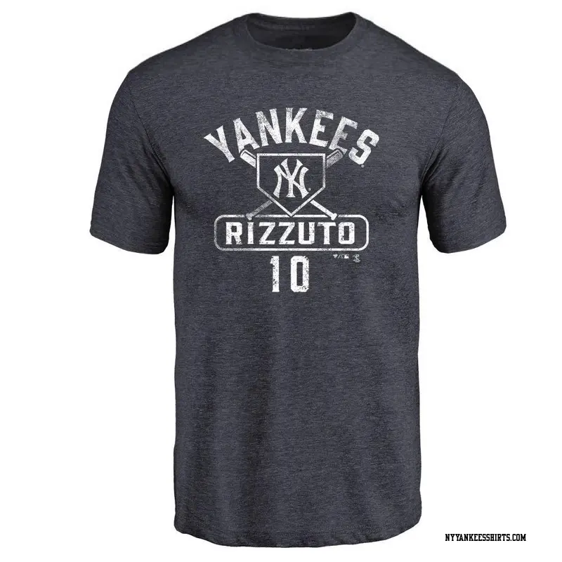 Men's New York Yankees ＃10 Phil Rizzuto Navy Base Runner T-Shirt