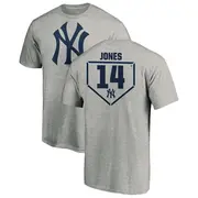 Men's New York Yankees ＃14 Jahmai Jones Gray RBI T-Shirt Heathered