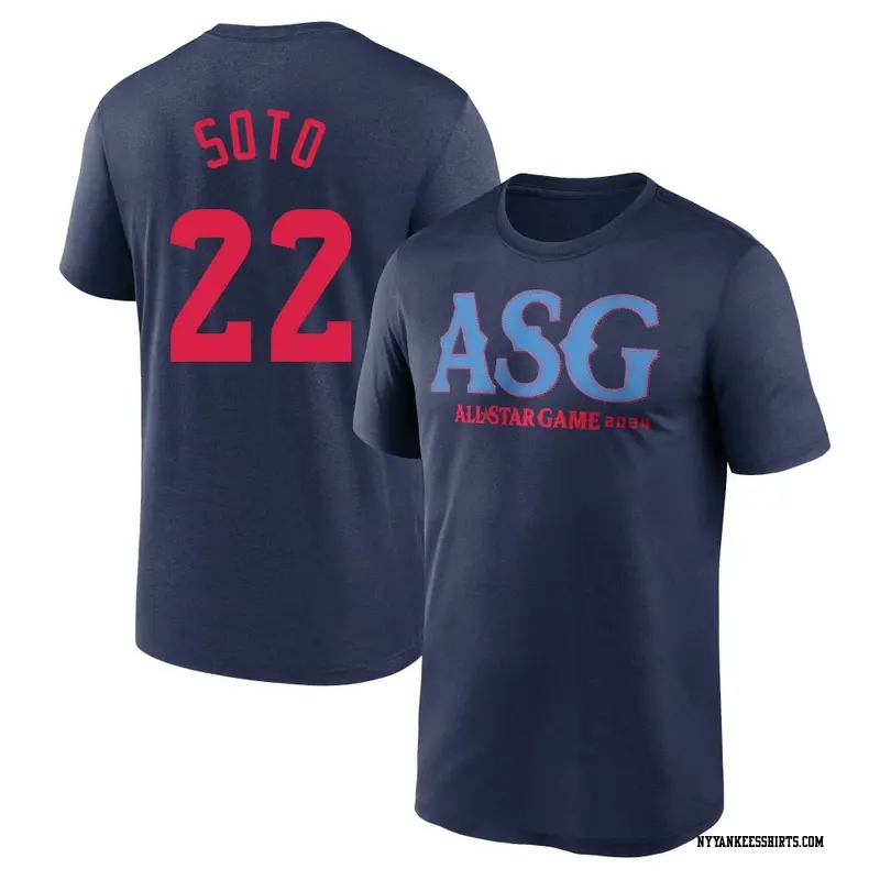 Men's New York Yankees ＃22 Juan Soto Navy 2024 All-Star Collection Legend T-Shirt