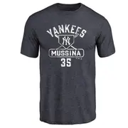 Men's New York Yankees ＃35 Mike Mussina Navy Branded Base Runner T-Shirt