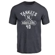 Men's New York Yankees ＃40 Yedrinson Aguilera Navy Base Runner T-Shirt