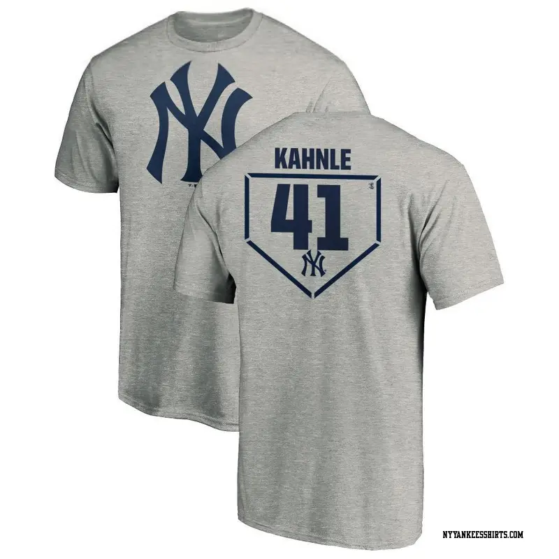 Men's New York Yankees ＃41 Tommy Kahnle Gray Branded RBI T-Shirt Heathered