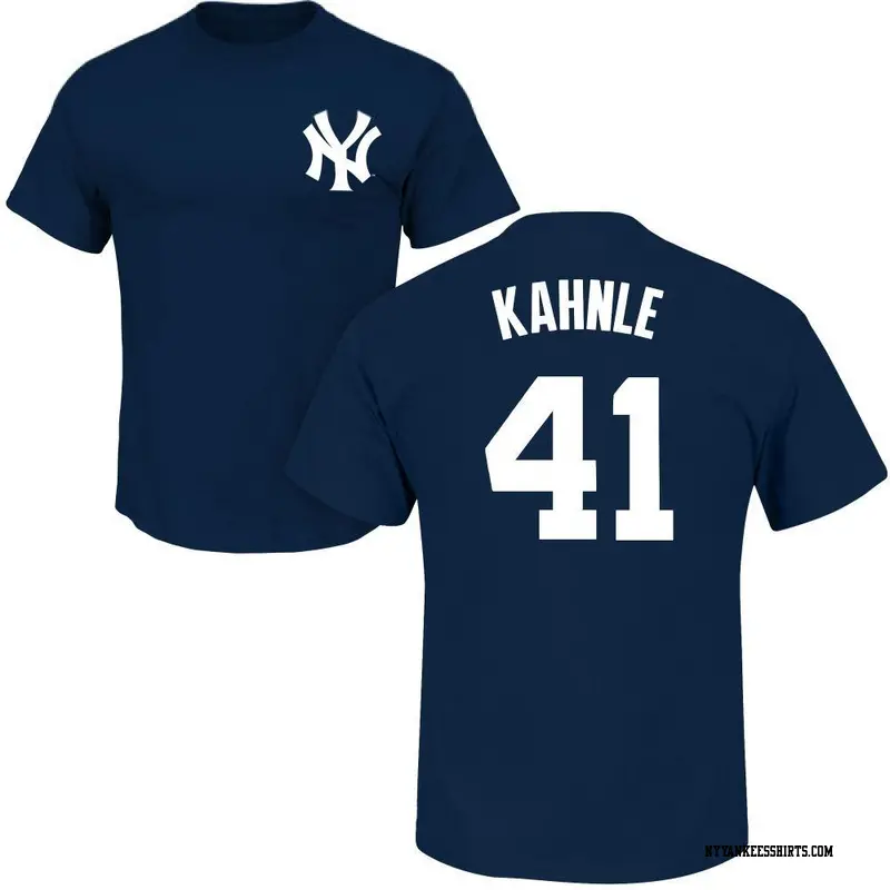 Men's New York Yankees ＃41 Tommy Kahnle Navy Roster Name & Number T-Shirt