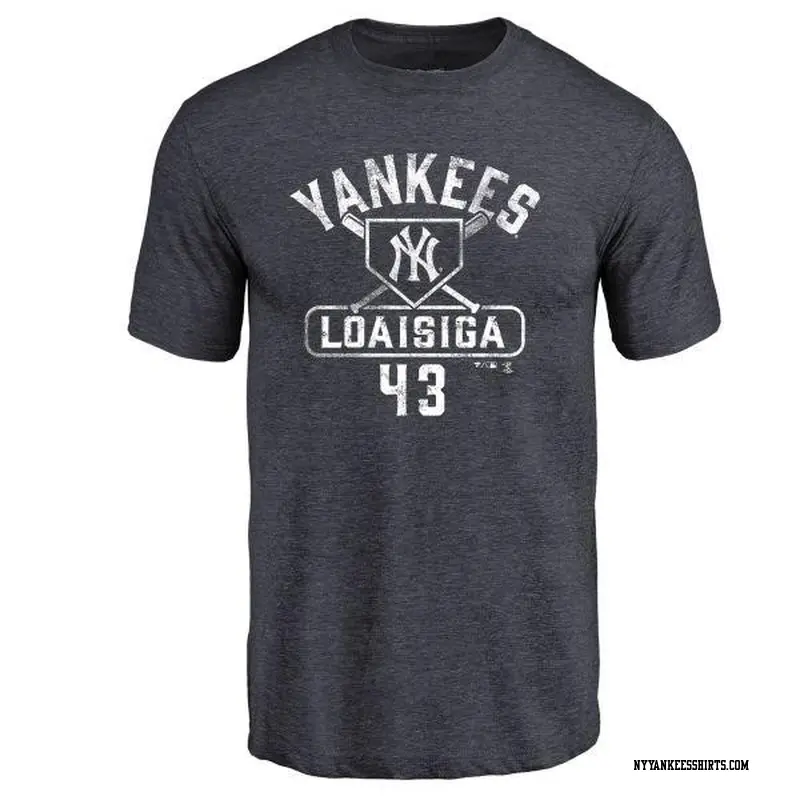 Men's New York Yankees ＃43 Jonathan Loaisiga Navy Branded Base Runner T-Shirt