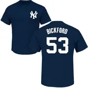 Men's New York Yankees ＃53 Phil Bickford Navy Roster Name & Number T-Shirt