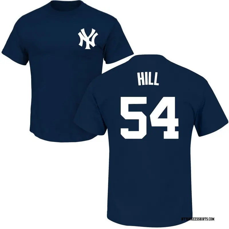 Men's New York Yankees ＃54 Tim Hill Navy Roster Name & Number T-Shirt