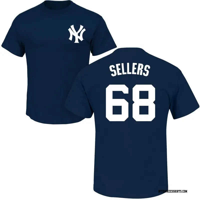 Men's New York Yankees ＃68 Trent Sellers Navy Roster Name & Number T-Shirt