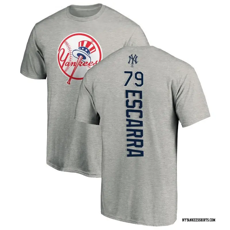 Men's New York Yankees ＃79 J.C. Escarra Ash Backer T-Shirt