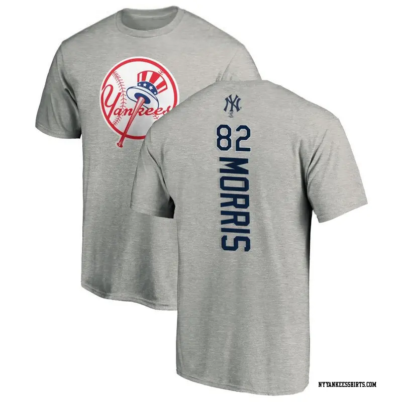 Men's New York Yankees ＃82 Cody Morris Ash Backer T-Shirt