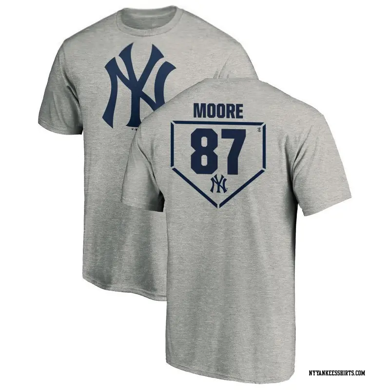 Men's New York Yankees ＃87 McKinley Moore Gray RBI T-Shirt Heathered