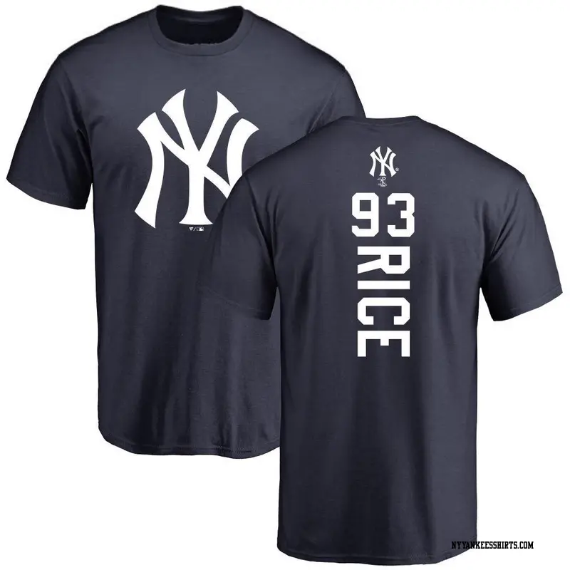 Men's New York Yankees ＃93 Ben Rice Navy Backer T-Shirt