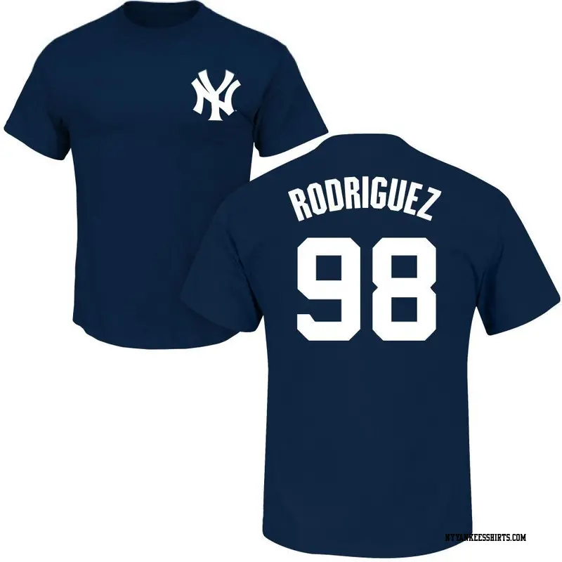 Men's New York Yankees ＃98 Wilson Rodriguez Navy Roster Name & Number T-Shirt