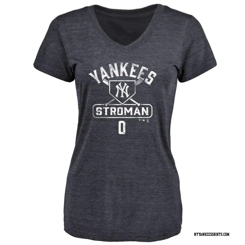 Women's New York Yankees ＃0 Marcus Stroman Navy Base Runner T-Shirt