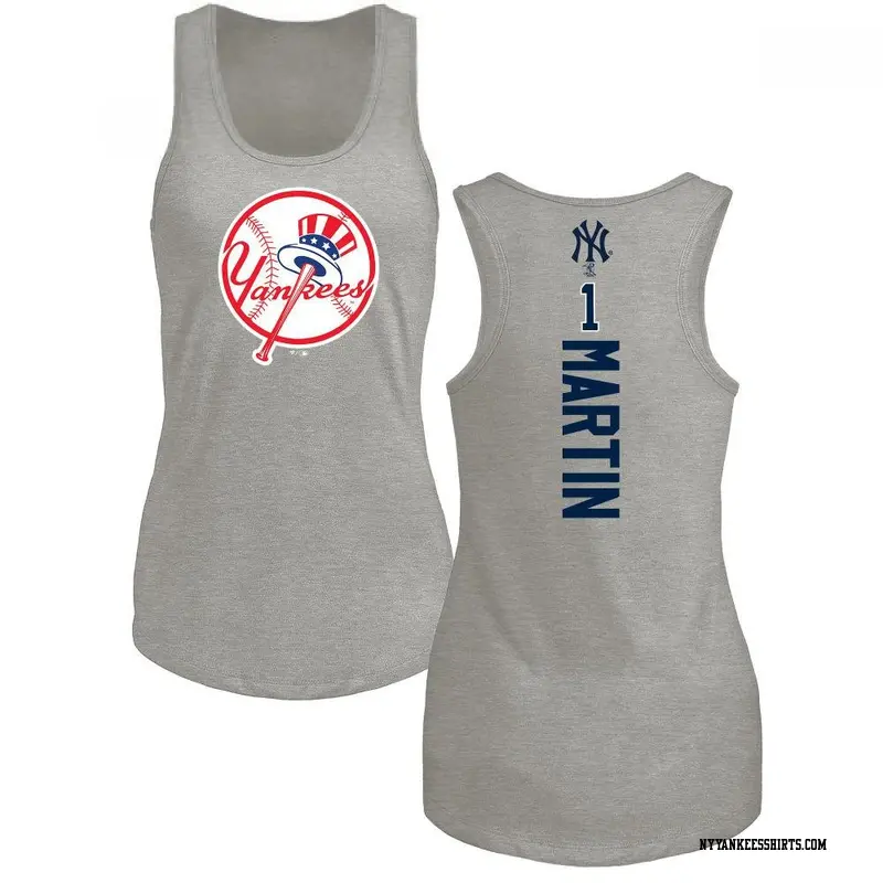 Women's New York Yankees ＃1 Billy Martin Ash Branded Backer Tank Top