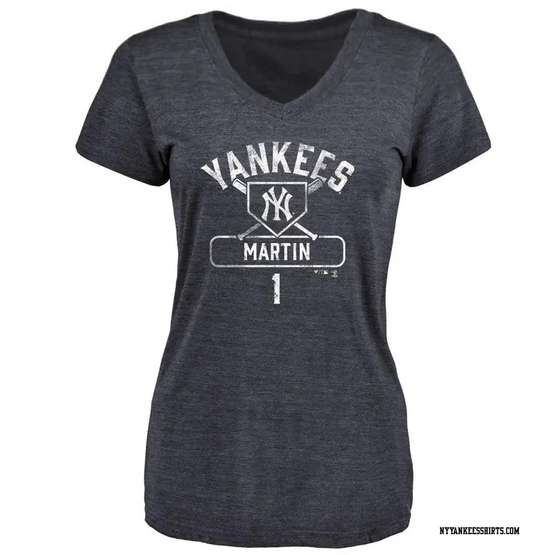 Women's New York Yankees ＃1 Billy Martin Navy Branded Base Runner T-Shirt