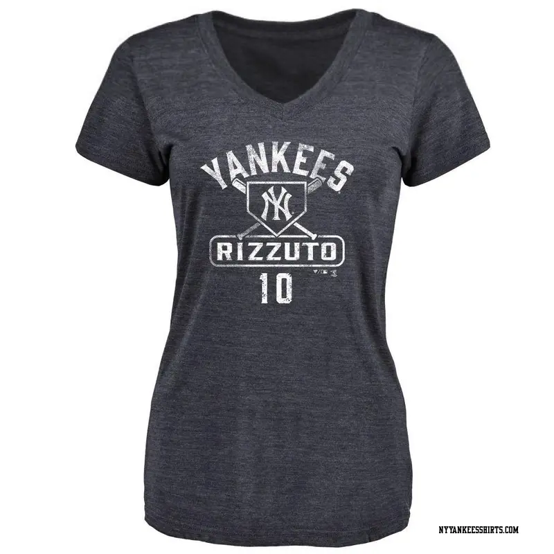 Women's New York Yankees ＃10 Phil Rizzuto Navy Base Runner T-Shirt