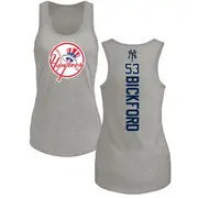 Women's New York Yankees ＃53 Phil Bickford Ash Backer Tank Top