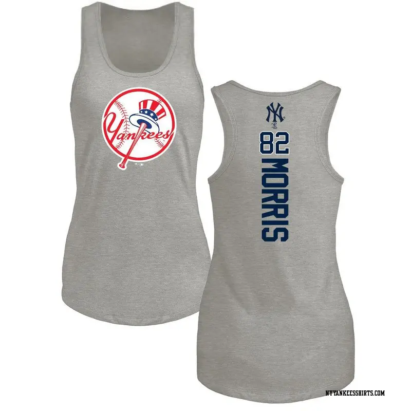 Women's New York Yankees ＃82 Cody Morris Ash Backer Tank Top