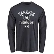 Youth New York Yankees ＃24 Alex Verdugo Navy Base Runner Long Sleeve T-Shirt