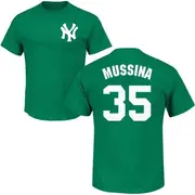 Youth New York Yankees ＃35 Mike Mussina Green St. Patrick's Day Roster Name & Number T-Shirt