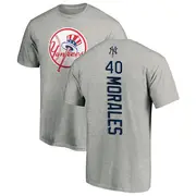 Youth New York Yankees ＃40 Jacob Morales Ash Backer T-Shirt