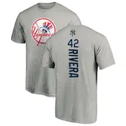 Youth New York Yankees ＃42 Mariano Rivera Ash Backer T-Shirt