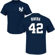 Youth New York Yankees ＃42 Mariano Rivera Navy Roster Name & Number T-Shirt