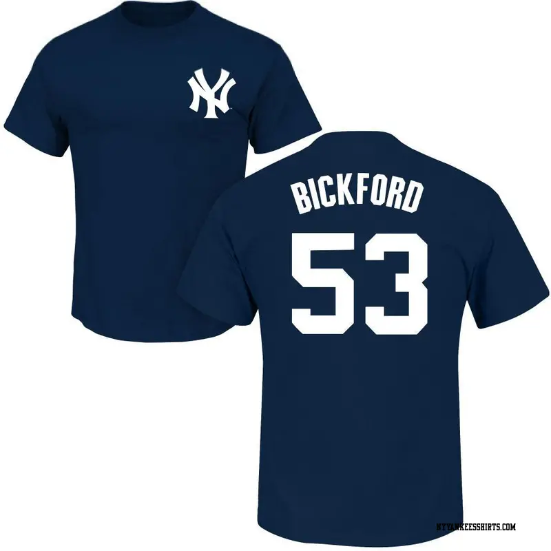 Youth New York Yankees ＃53 Phil Bickford Navy Roster Name & Number T-Shirt