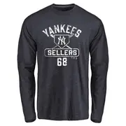 Youth New York Yankees ＃68 Trent Sellers Navy Base Runner Long Sleeve T-Shirt