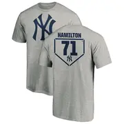 Youth New York Yankees ＃71 Ian Hamilton Gray Branded RBI T-Shirt Heathered